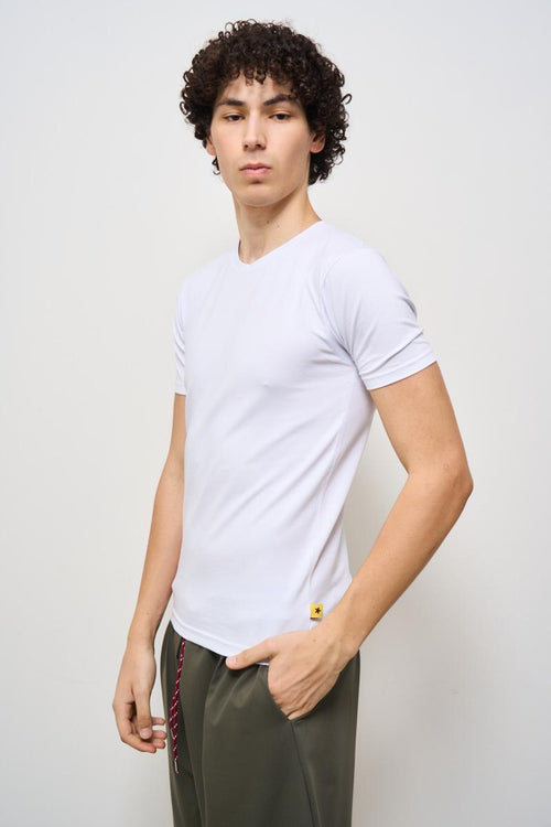 T-shirt uomo girocollo bianca