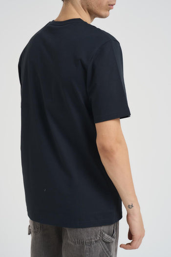 T-shirt uomo girocollo blu - 3