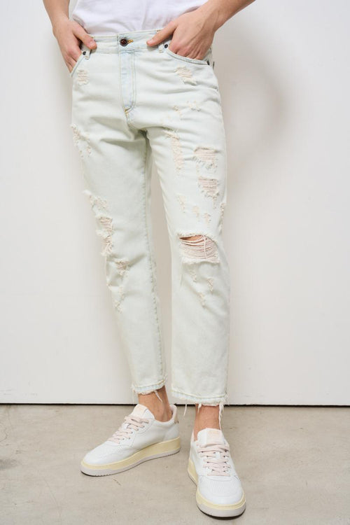 Jeans uomo skinny denim chiaro - 2