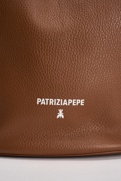 Secchiello donna in pelle marrone - 2