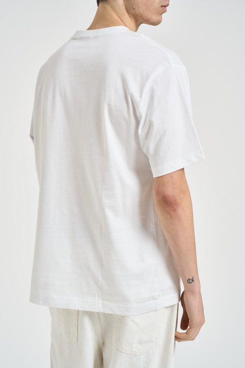 T-shirt uomo over bianca - 2