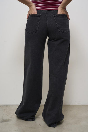 Women's Dark Grey Denim Jeans - 4