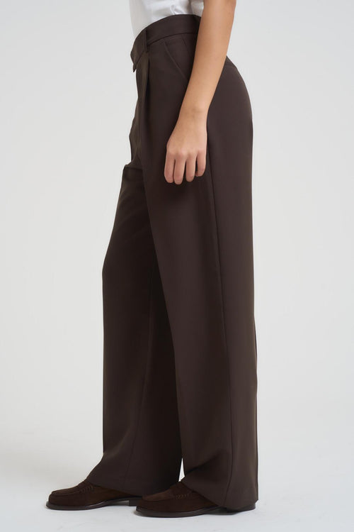 Pantalone donna a gamba larga moro - 2