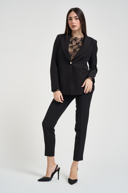 Pantalone donna a sigaretta nero