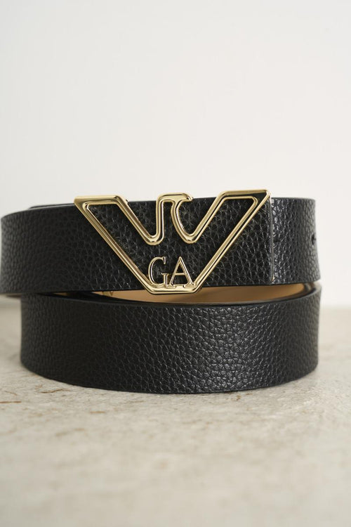 Cintura in pelle con fibbia argento - 2