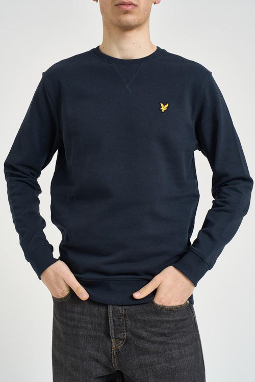 Felpa uomo girocollo blu