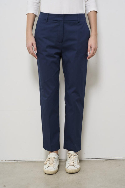 Women's midnight blue cigarette trousers