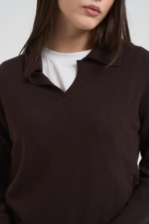 Polo donna marrone - 2