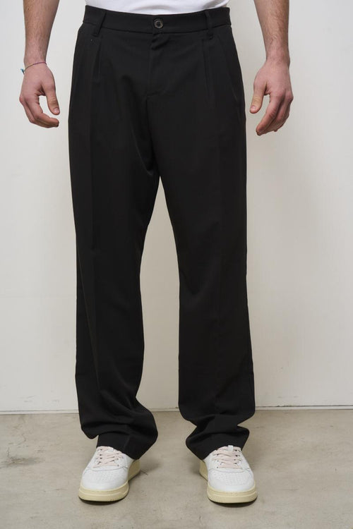 Black baggy men's trousers