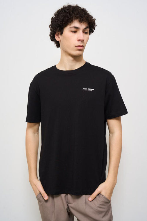 T-shirt uomo girocollo nera