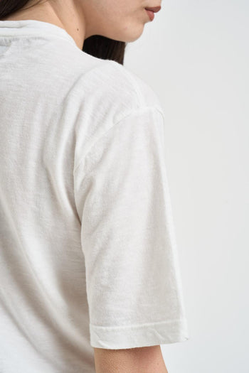 T-shirt donna con stampa bianca - 4