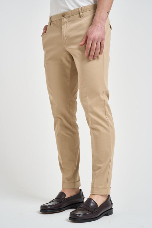 Pantalone uomo slim sabbia - 2