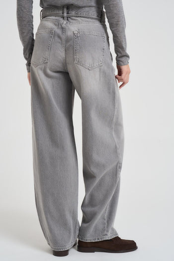 Jeans donna balloon denim grigio - 3