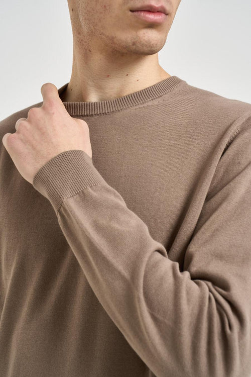 Maglia uomo girocollo nocciola - 2