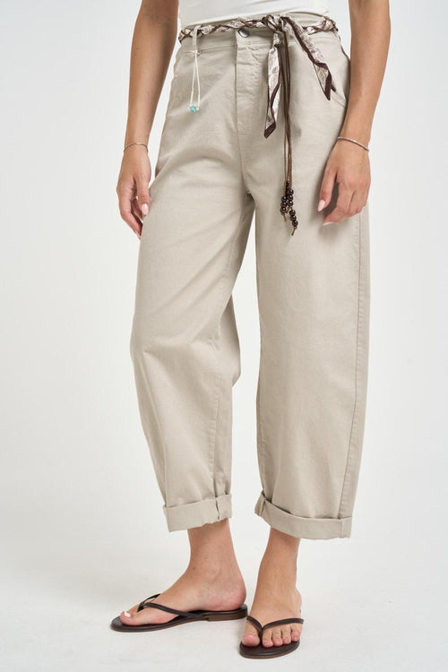 Pantalone donna grigio chiaro - 1