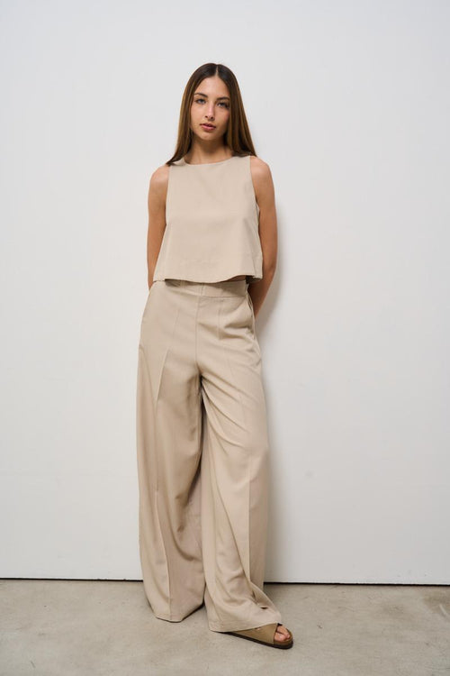 Completo abito donna beige - 1