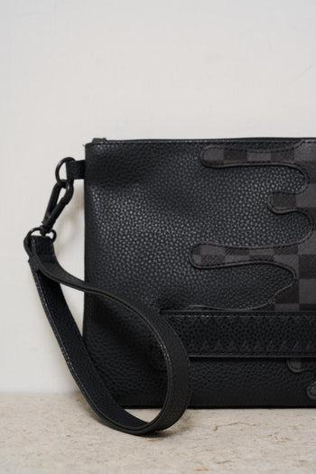 Pochette uomo in fantasia nero - 6