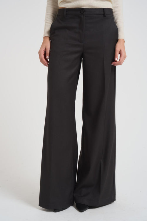 Pantalone donna a palazzo grigio