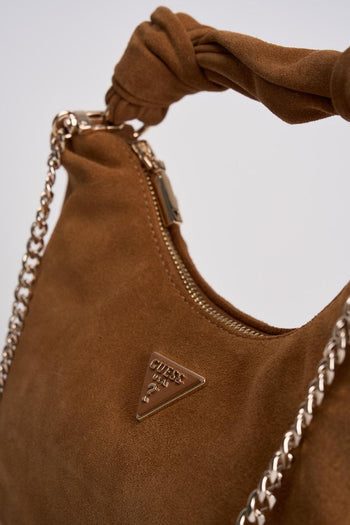 Borsa donna Isotta in suede marrone - 5