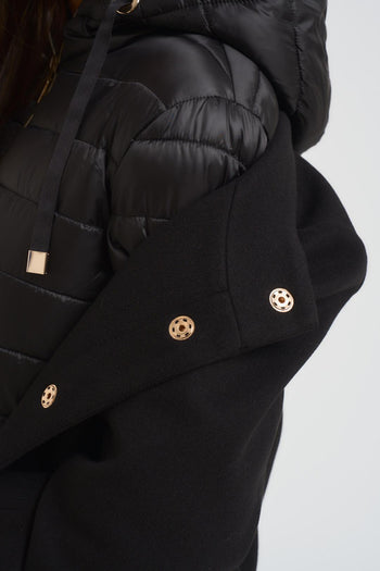 Giubbotto donna con pettorina rimovibile nero - 7