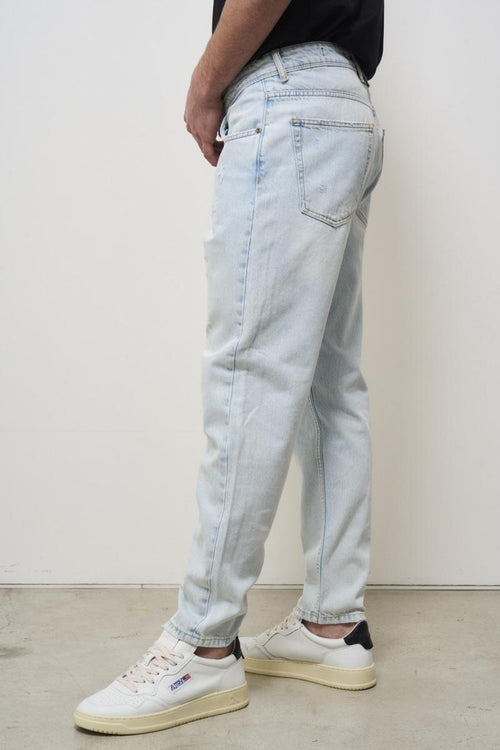 Regular fit light denim men's jeans - 2