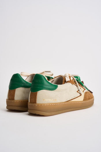 Sneakers donna marrone e verde - 6