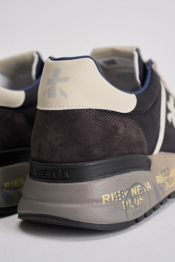 Sneakers uomo Lander 7203 grigia e blu - 6