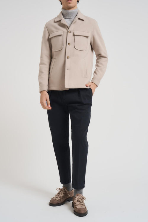 Camicia uomo beige