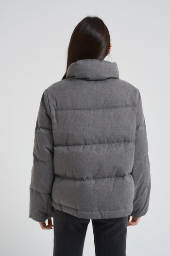 Piumino donna trapuntato grigio - 4