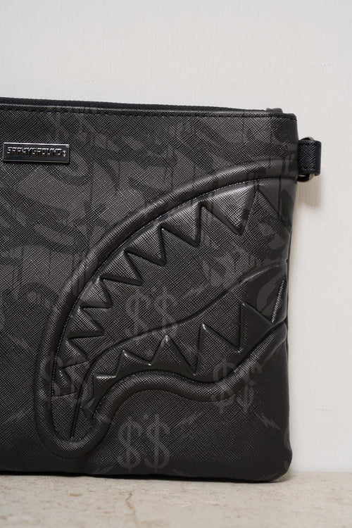Pochette uomo 3am check nera - 2