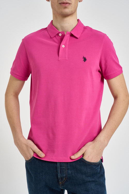 Polo uomo rosa fuxia