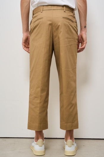 Pantalone uomo cammello con cintura - 4