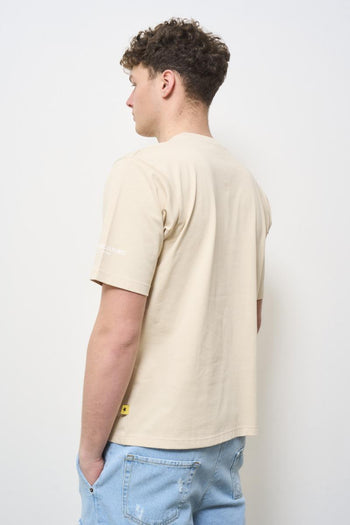 T-shirt uomo panna - 4