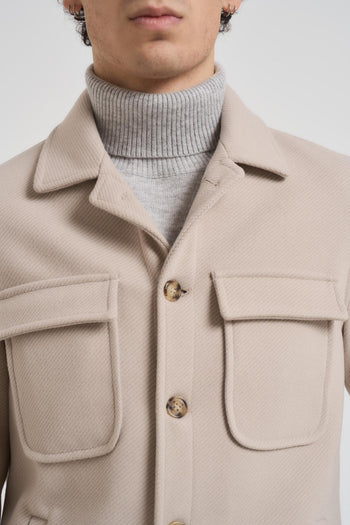Camicia uomo beige - 3