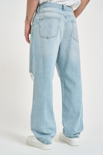 Jeans uomo in denim chiaro - 4