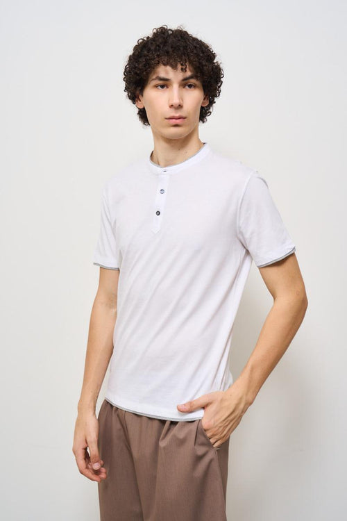 T-shirt uomo girocollo bianca