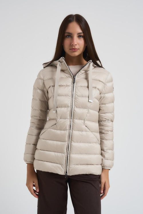 Piumino donna panna