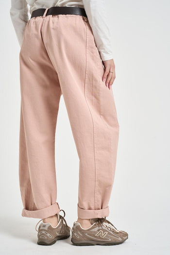 Pantalone donna balloon rosa cipria - 3