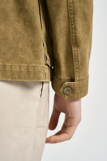 Giacca uomo in cotone ocra - 7