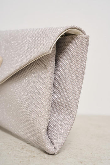 Pochette donna argento con tracolla - 4