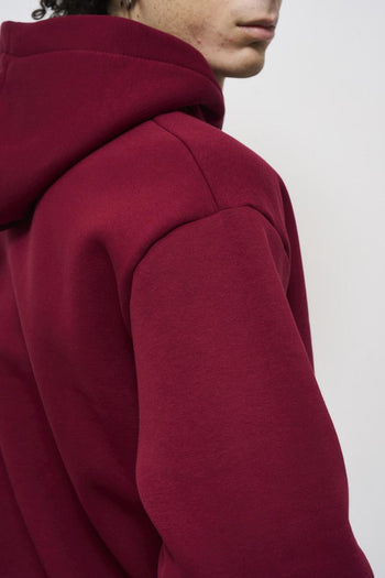 Men's Burgundy Hoodie - 6