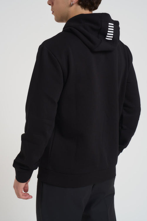 Felpa uomo con cappuccio nera - 2