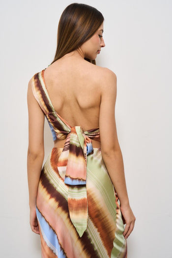 Top donna satinato multicolor - 4