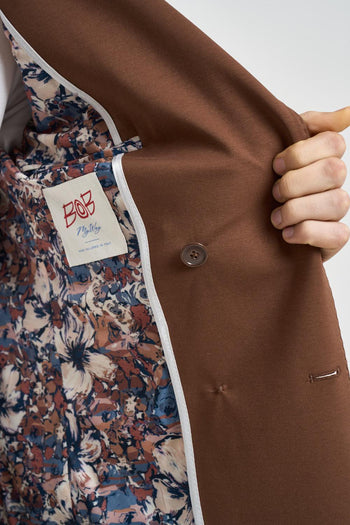 Giacca uomo doppiopetto tabacco - 6