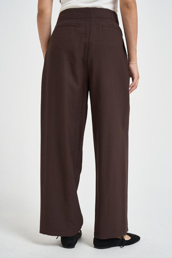 Pantalone donna con pinces moro - 4