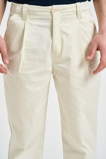 Pantalone uomo regular panna - 5