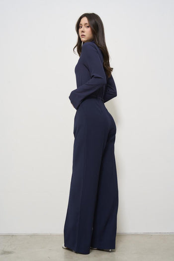 Tuta donna elegante blu - 3