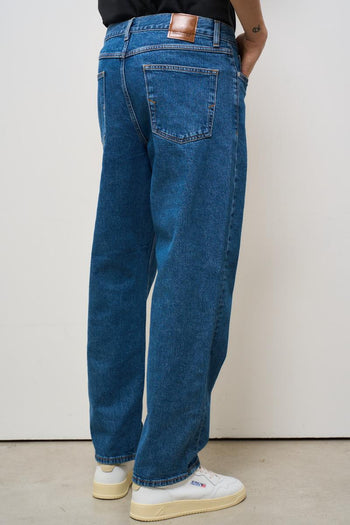 Jeans uomo regular in denim scuro - 5