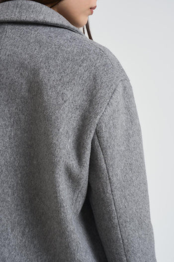 Giacca donna doppiopetto grigia - 5