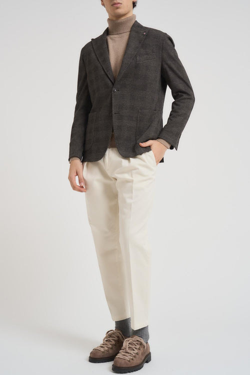 Giacca uomo monopetto marrone